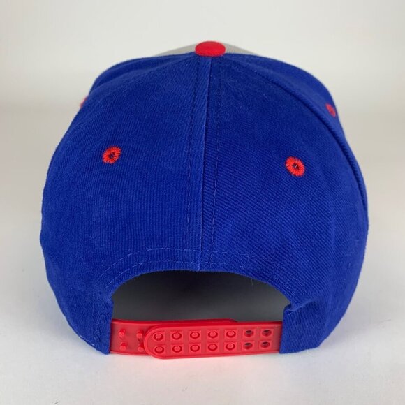 Bowman Baseball Mens Blue Gray Snapback Hat - Picture 3 of 5